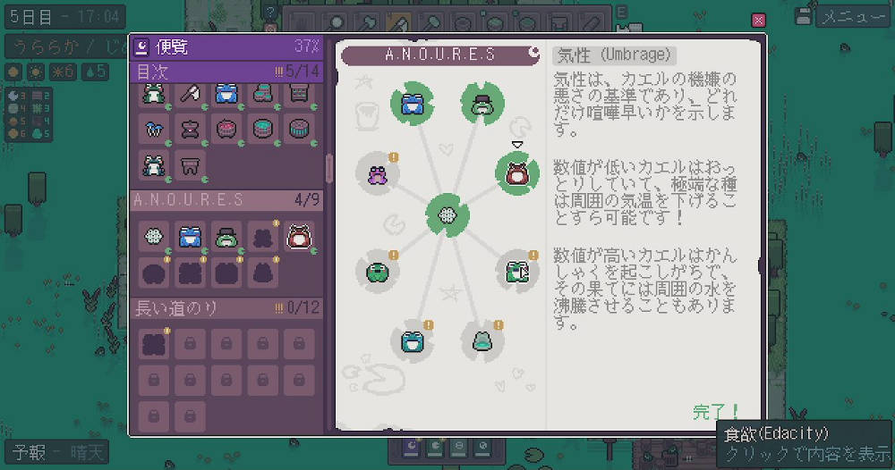 Umbrage、気性についての説明